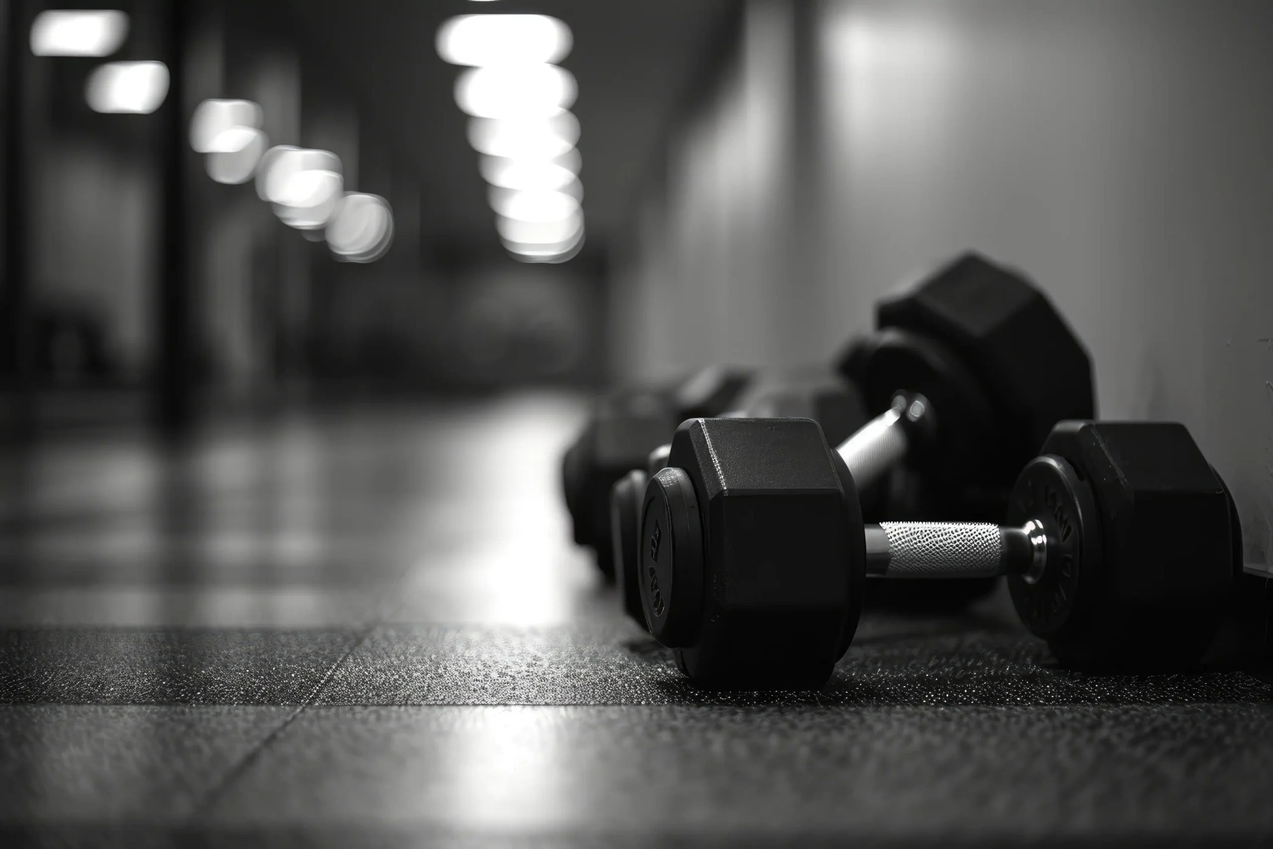 vecteezy ai generated metal dumbbells on the floor in concept fitness 41406034 scaled
