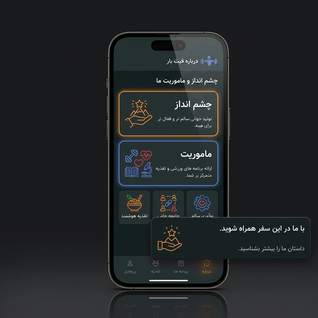 اپلیکیشن جامع برای برنامه بدنسازی و رژیم غذایی